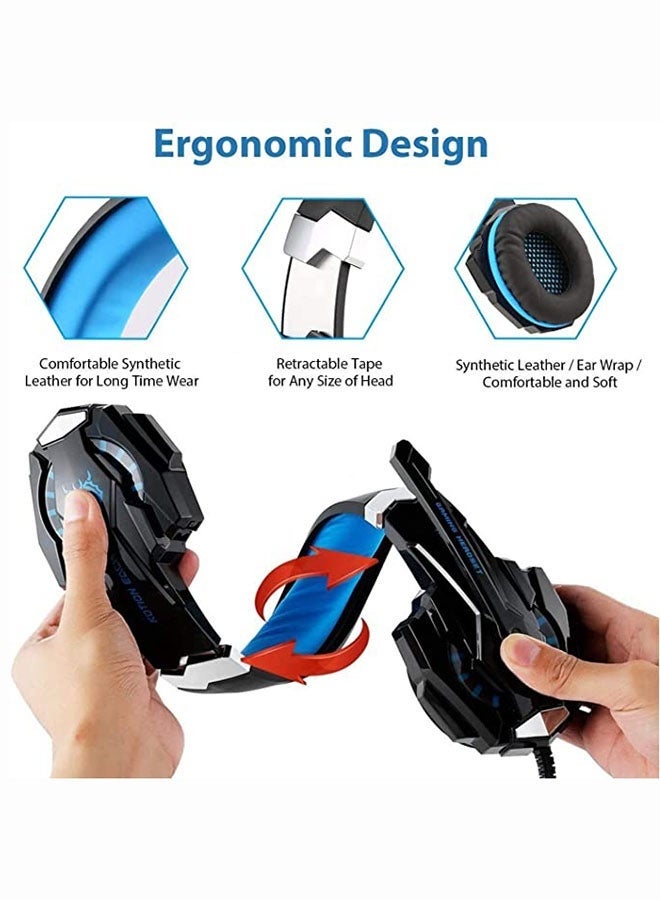 PS4 G9000 Wired Over-Ear Gaming Headphones With Microphone For PS4/PS5/XOne/XSeries/NSwitch/PC - Image 2